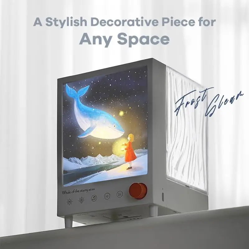 7 Colors Northern Lights Aurora Light Projector with Bluetooth Speaker Light Projector for Bedroom ASMR White Noise Machine