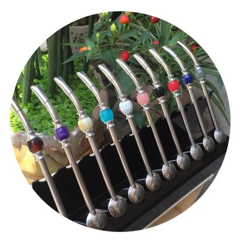 ماصات من الفولاذ المقاوم للصدأ قابلة لإعادة الاستخدام لشاي yernba mate ، bombilla ، القرع ، المشروبات ، ملحقات البار