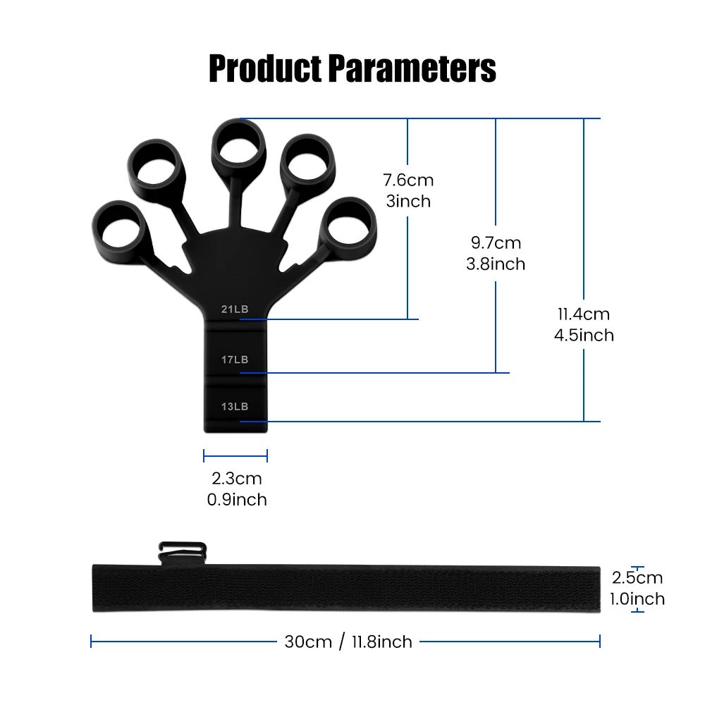 1PC Silicone Gripster Grip Strengthener Finger Stretcher Hand Grip Trainer Gym Fitness Training And Exercise Hand Strengthener