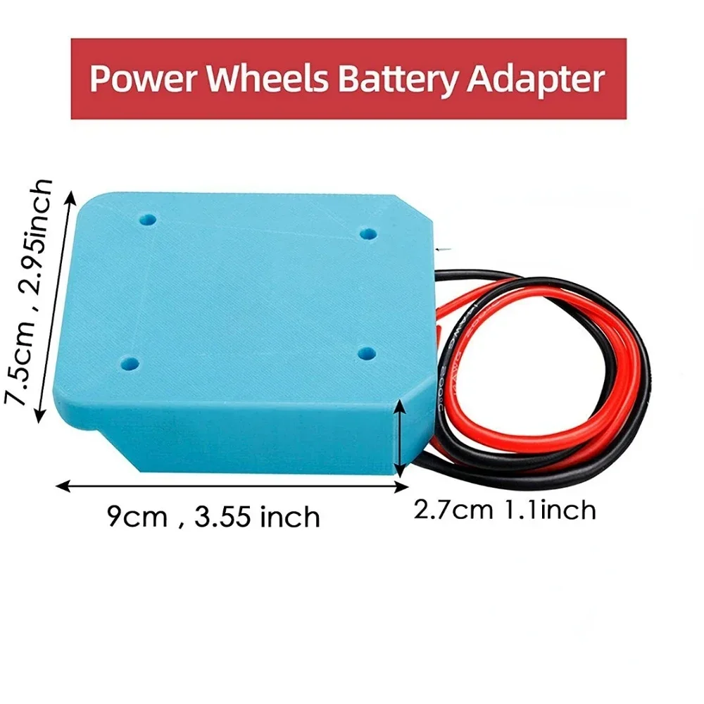 Imagem -04 - Adaptador de Rodas Elétricas para Makita 18v Li-ion Bateria Montagem de Energia Conector Adaptador Faça Você Mesmo Suporte Doca para Ferramenta Elétrica 14awg