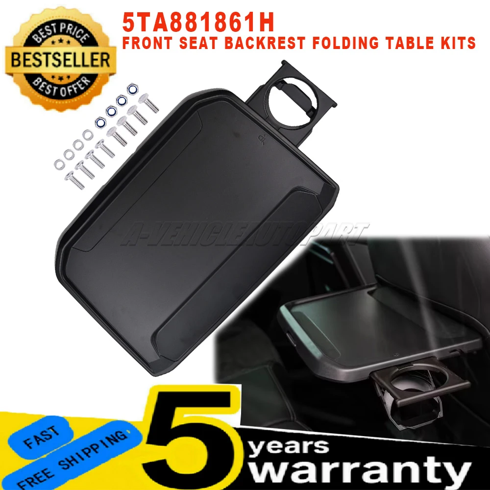 

5TA881861H For VW Passat Tiguan Skoda Kamiq Seat Ateca MK1 New Front Seat Backrest Folding Table kits Black car accessories