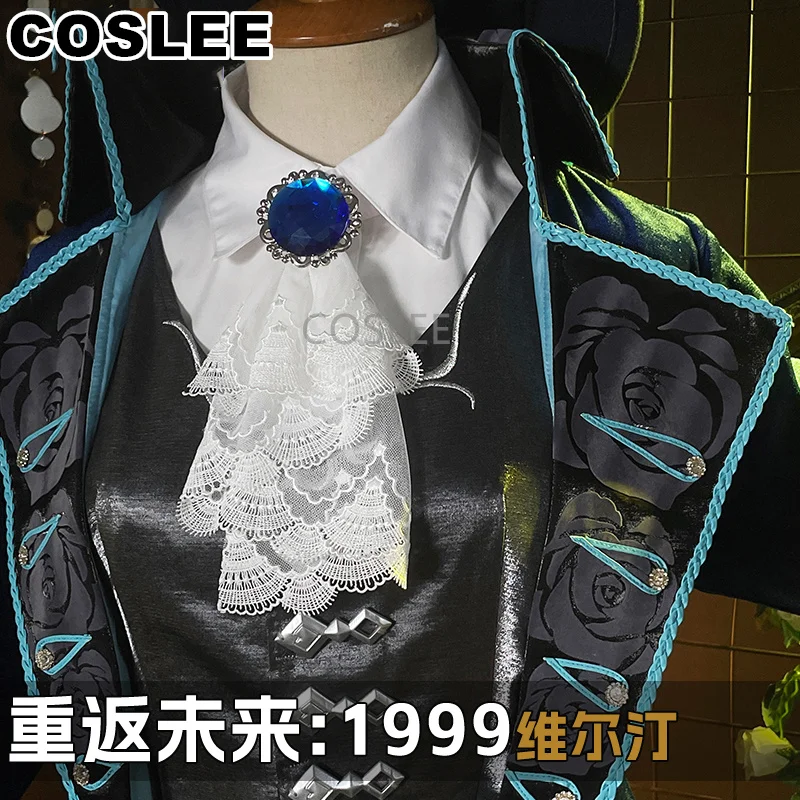 COSLEE [XS-XXL] Reverse:1999 Vertin Cosplay Costume Game Suit Fashion Handsome Uniform Role Play Halloween Party Outfit Women