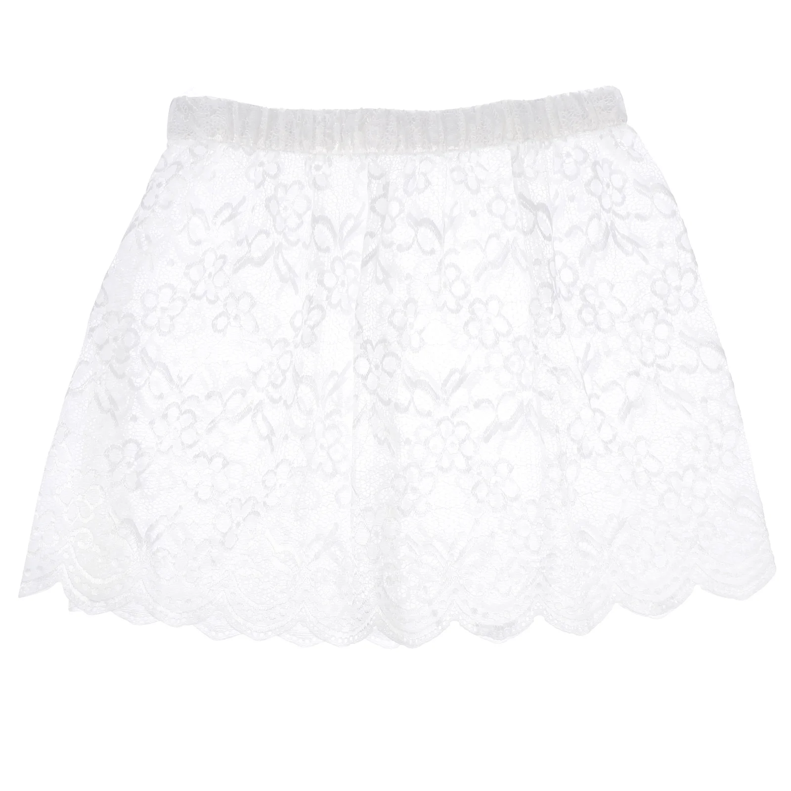 Extend Lace Skirt Layering Shirt Extender Fake Hem Clothes Hemline Mini Underskirt