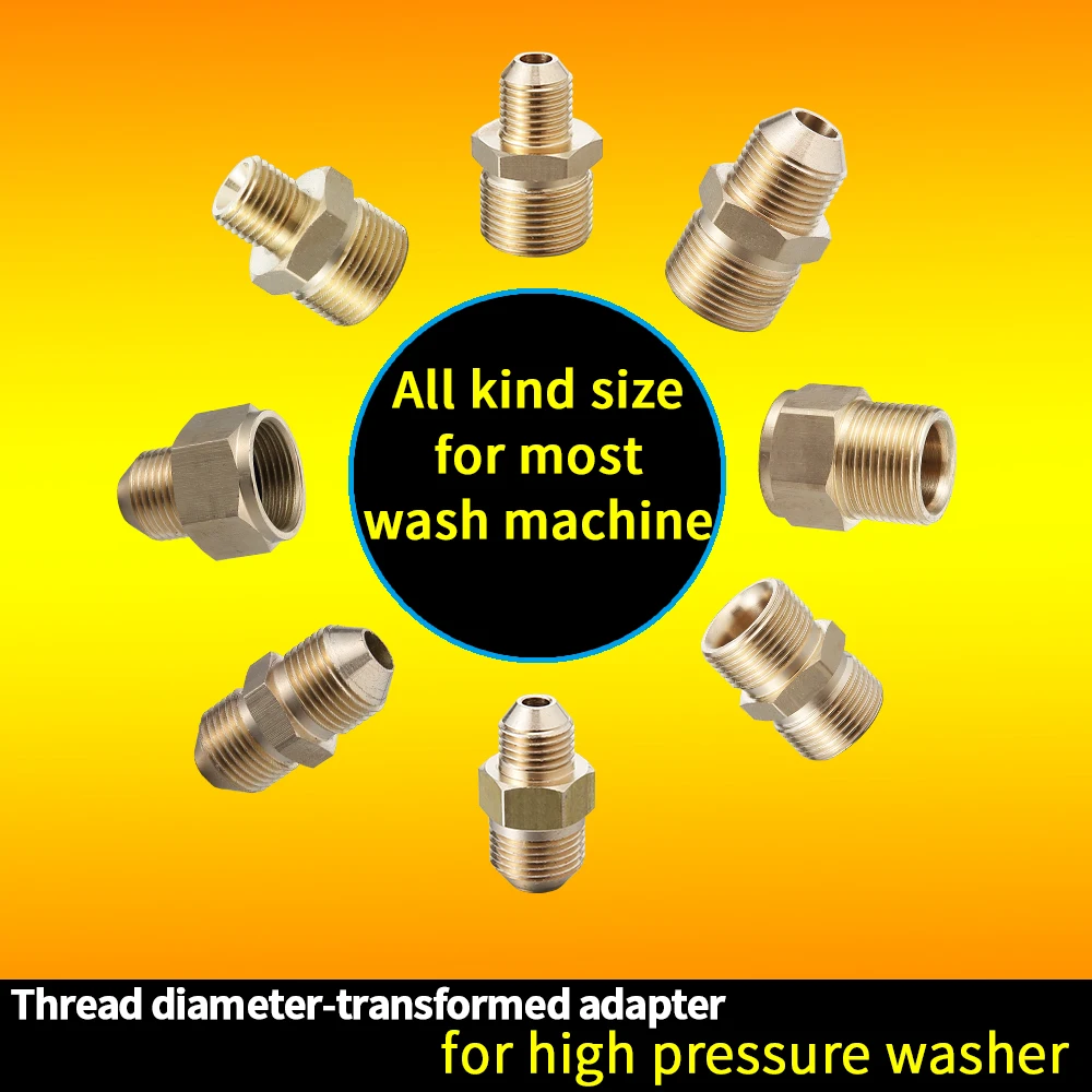 Car Wash Accessories Size Transformation Adapter For High Pressure Washer Quick Connection For Car Wash Machine Water Gun Hose