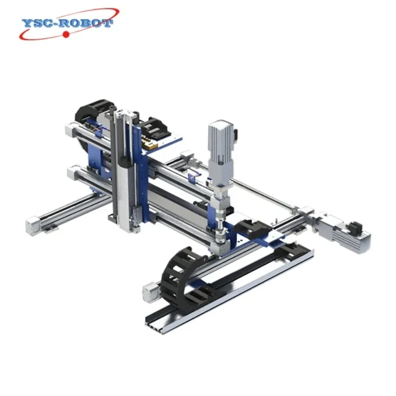 Modulo guida lineare con vite a ricircolo di sfere CNC multiasse Robot industriale cartesian XYZ 3 Robot a portale a 4 assi per macchina da taglio