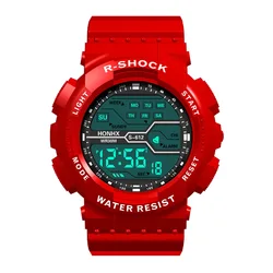 Reloj deportivo multifunción para Hombre, pulsera Digital militar luminosa, pantalla grande LED, electrónica, resistente al agua