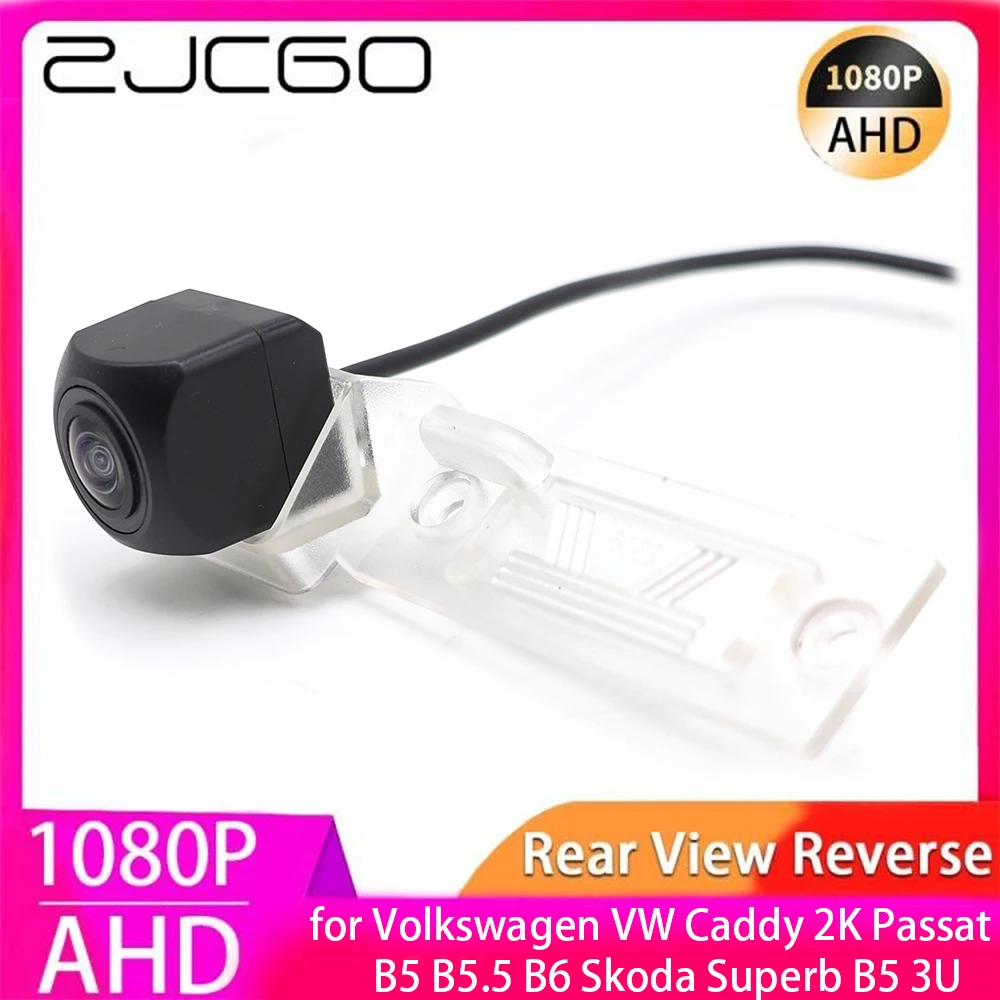 

ZJCGO AHD 1080P Parking Reverse Back up Car Rear View Camera for Volkswagen VW Caddy 2K Passat B5 B5.5 B6 Skoda Superb B5 3U