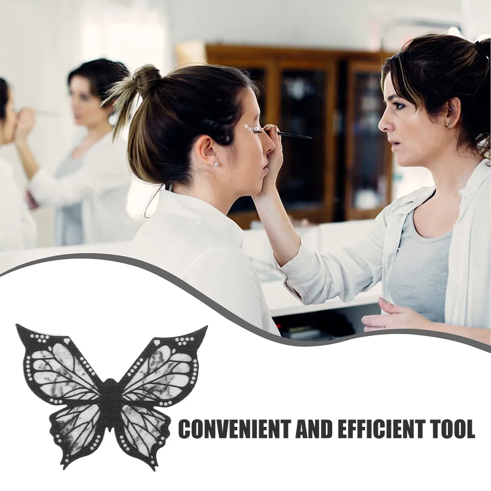 나비 아이라이너 펜 템플릿 실리콘 메이크업 도구 유연한 대칭형 정밀 아이라인 스텐실 나비 아이라이너 스텐실