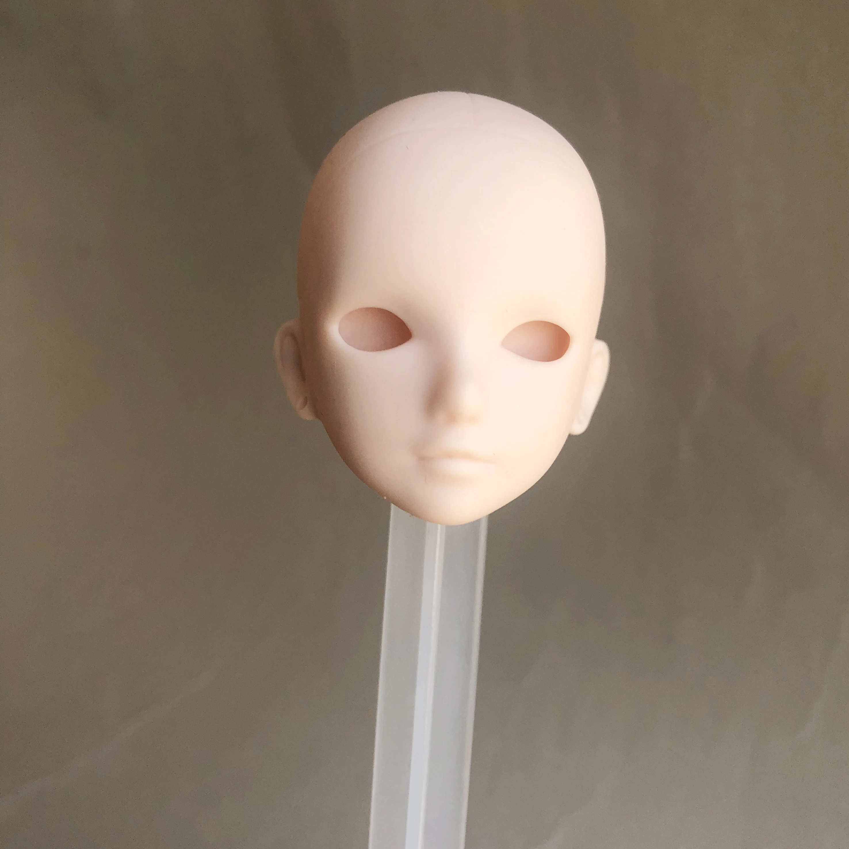 2pcs/lot Soft DIY Practice Makeup White Skin Doll Heads For 1/6 BJD as For 29cm Doll\'s Practicing Makeup Head Without Hair