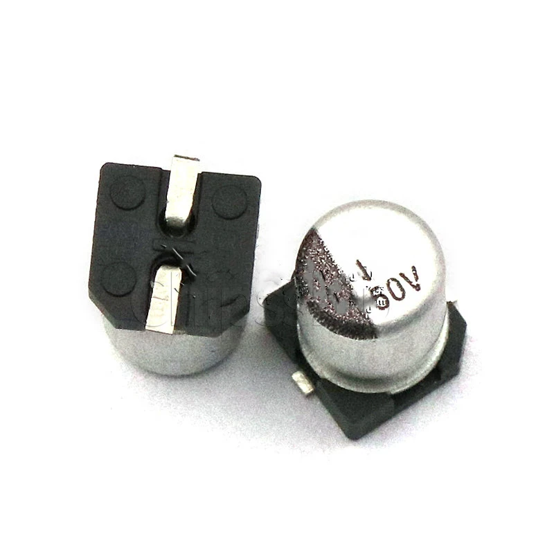 Capacitor eletrolítico SMD 50V 1UF 4 _ 5MM Capacitor eletrolítico alumínio (10 PCS)
