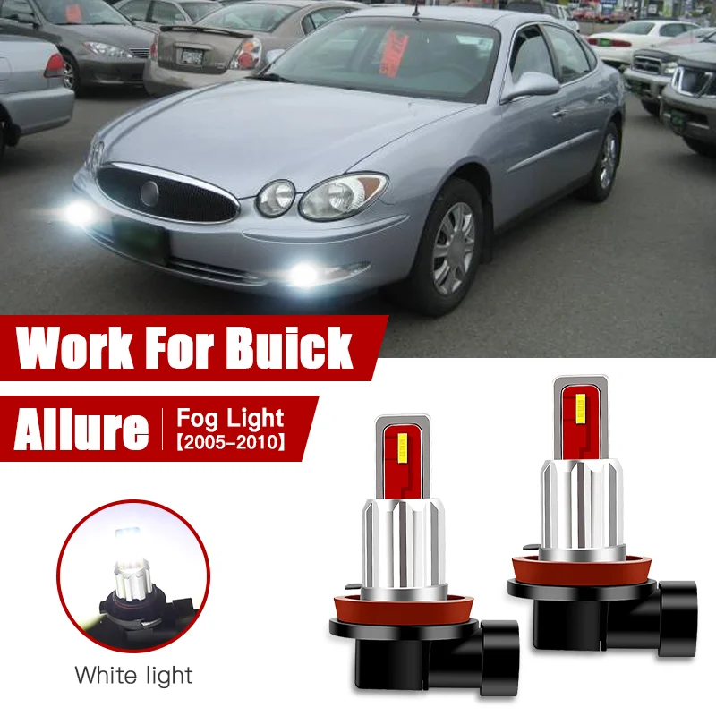 

2pcs Led Car Fog Lamp for Buick Allure 2005 2006 2007 2008 2009 2010 H11/H8 Front Fog Light Bulb Car Accessories Canbus 12V/35W