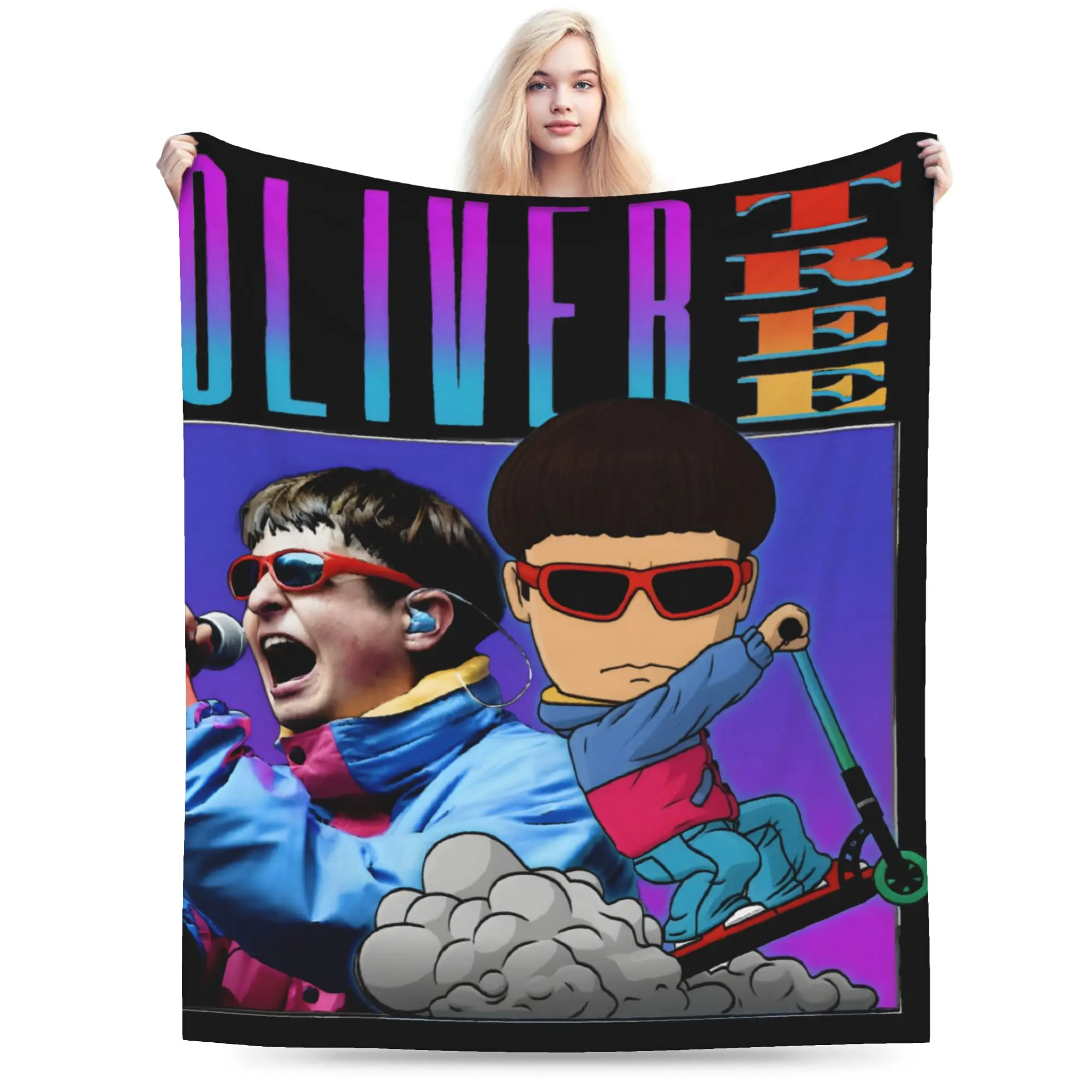 RIP Oliver Tree 1993-2026 Blanket Multiple Sizes Cozy and Lightweight  Throw Blankets for Couch Sofa and Bed