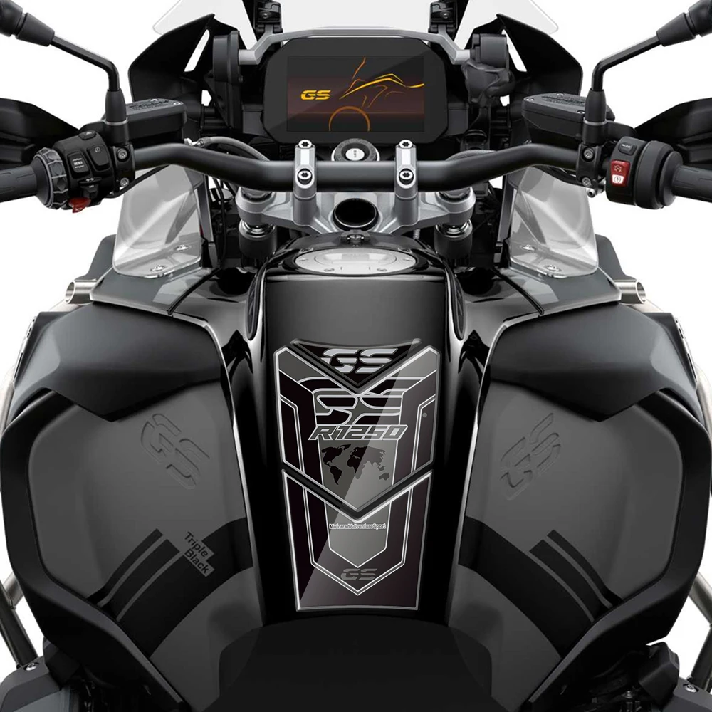 오토바이 3D 젤 탱크 패드 보호대 페인트 보호 스티커, BMW R1250GS R 1250 GS 어드벤처 2019 2020 2021 2022 2023 2024