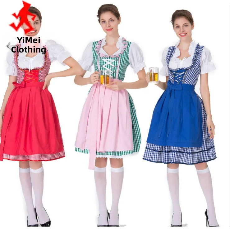 

New plus Size loween Beer Girl Dr a Stage Performance Costume Women's Maid Outfit Large Size Women's Clothing