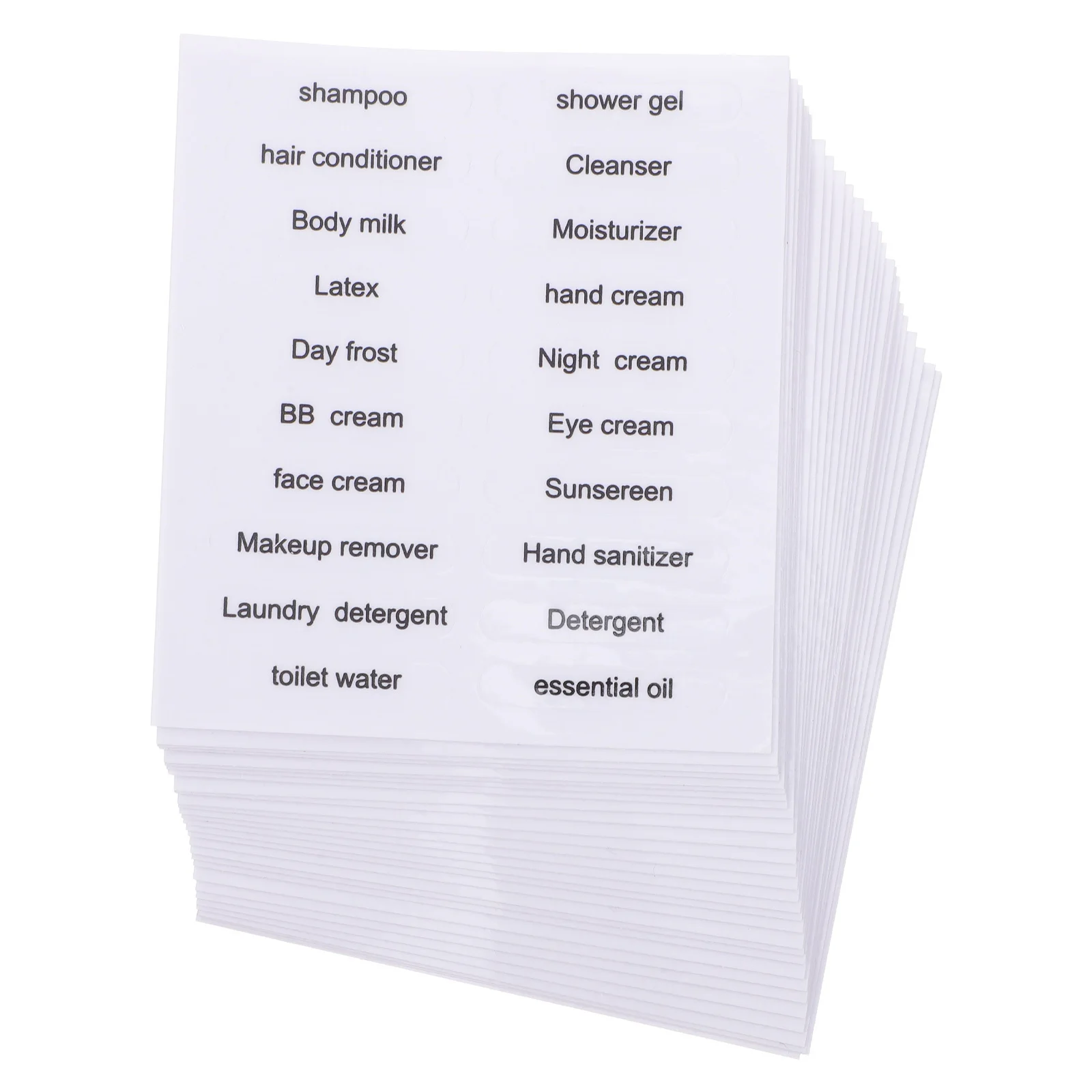 สติกเกอร์กันน้ำสำหรับห้องน้ำ 30 ชิ้น สำหรับติดขวดบรรจุภัณฑ์ขนาดพกพา สติกเกอร์ใสแบบลอกออกได้ สำหรับเครื่องใช้ในห้องน้ำ แชมพู โลชั่น น้ำมัน