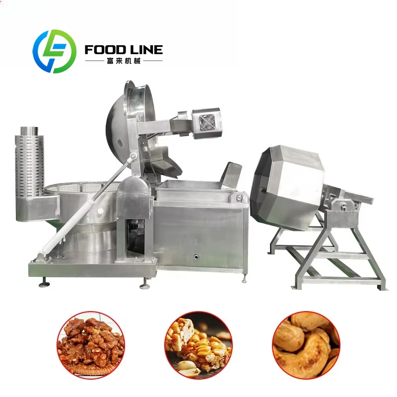 

Industrial Automatic Peanut Almond Frying Line Commercial Potato Chips Production Machine Customized