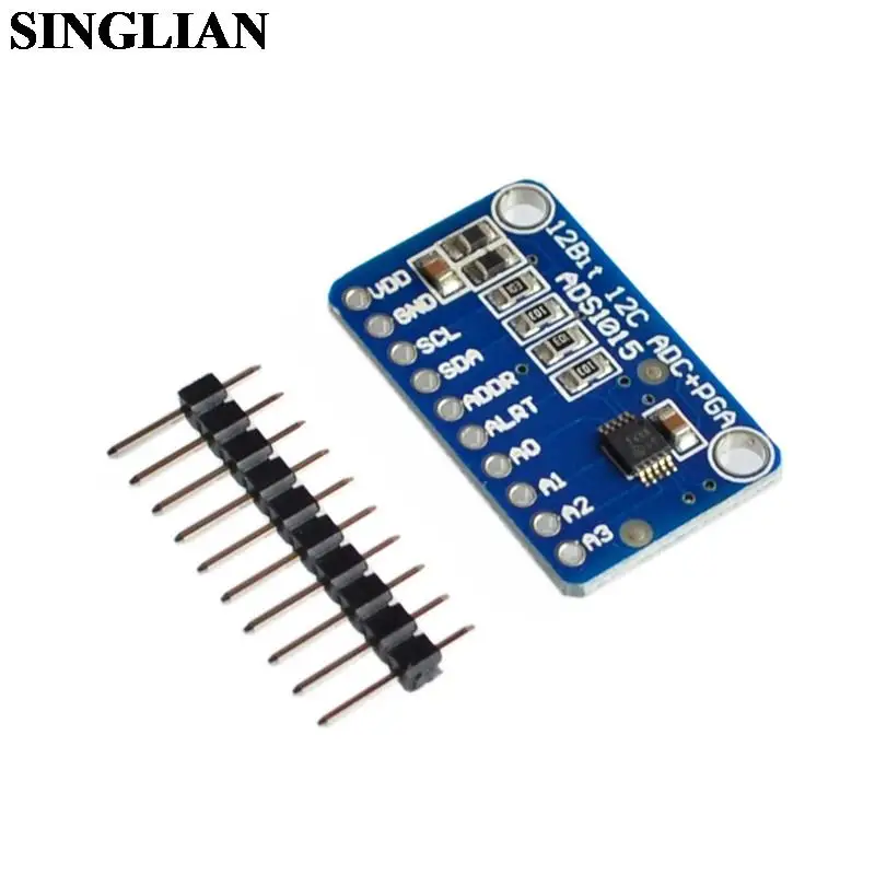 ADS1015 Ultra Small 12-bits High Precision Analog To Digital Converter ADC Development Board Module