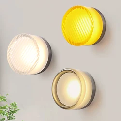 Nordic LED Ceiling lights Minimalist Balcony Bedroom Entrance Light fixture Indoor lighting Glass Ceiling Lamp