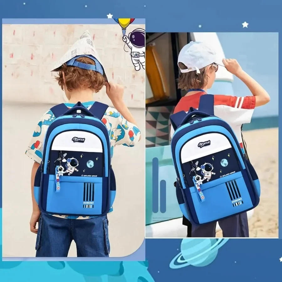 Sanrio astronauta mochila escolar para meninos e meninas, mochila infantil, escola primária e média estudante Bookbag