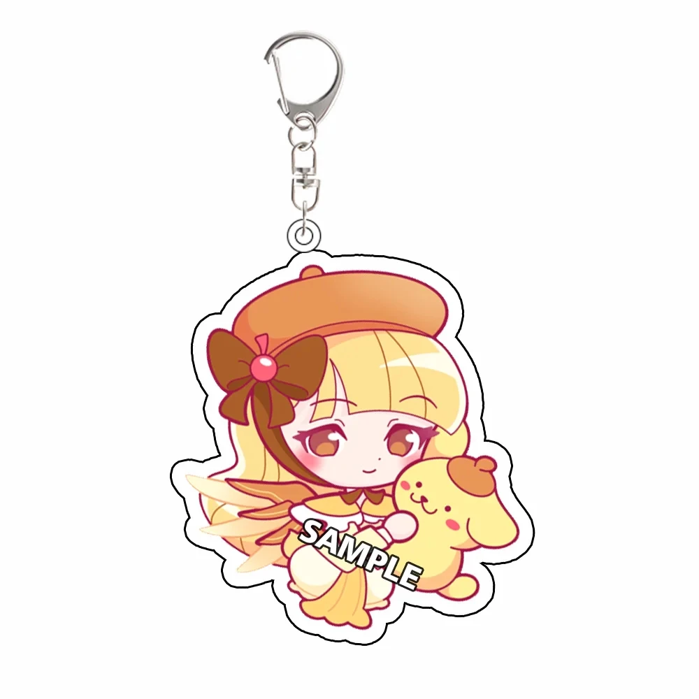 for Overwatch Game Peripheral Brigitte Juno Mercy Vendetta Sombra Acrylic KeyChain Cartoon Cute Festival Gift Decoration Pendant view 5