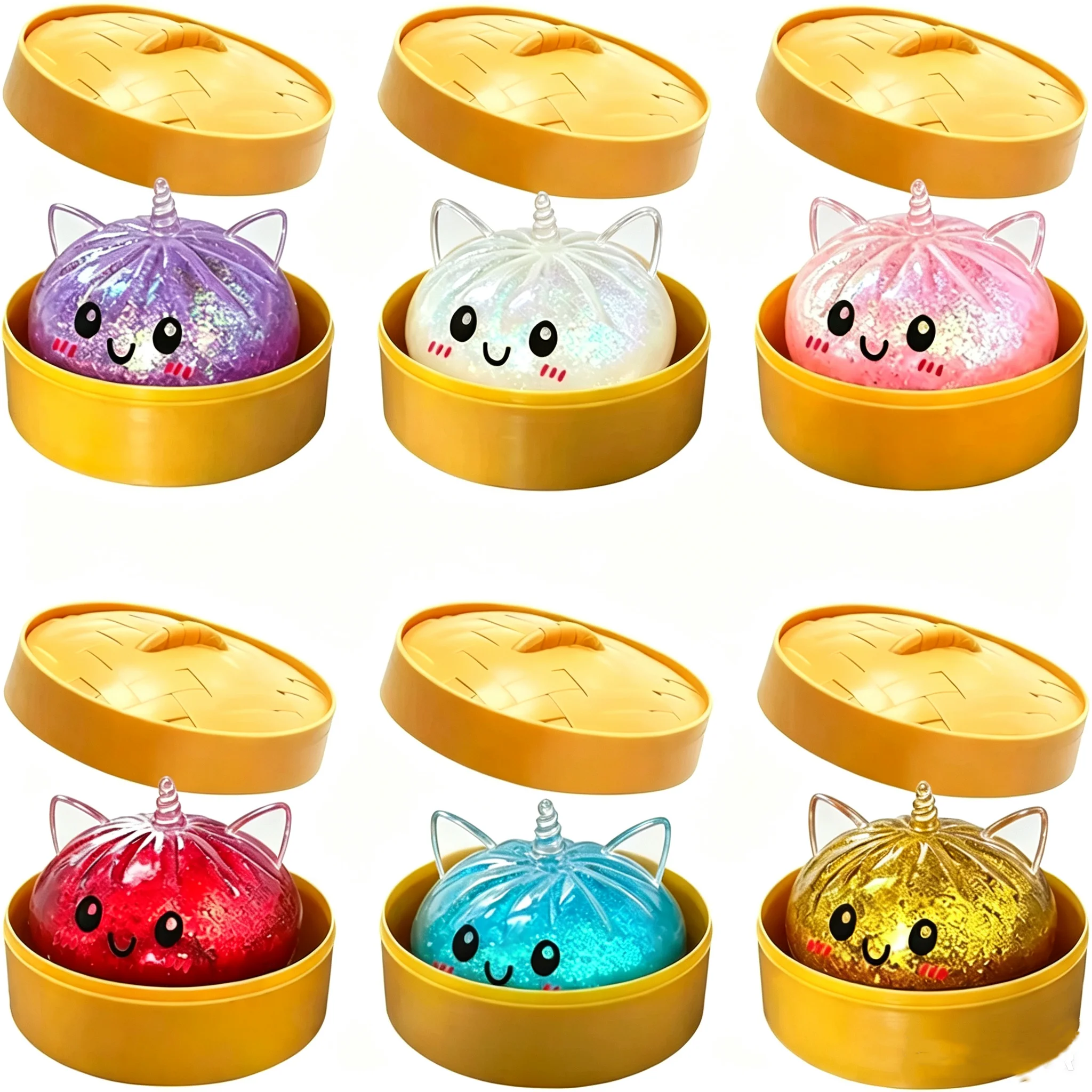 Bread Box Bamboo - Simulation Unicorn Dumpling Squishy Stress Ball