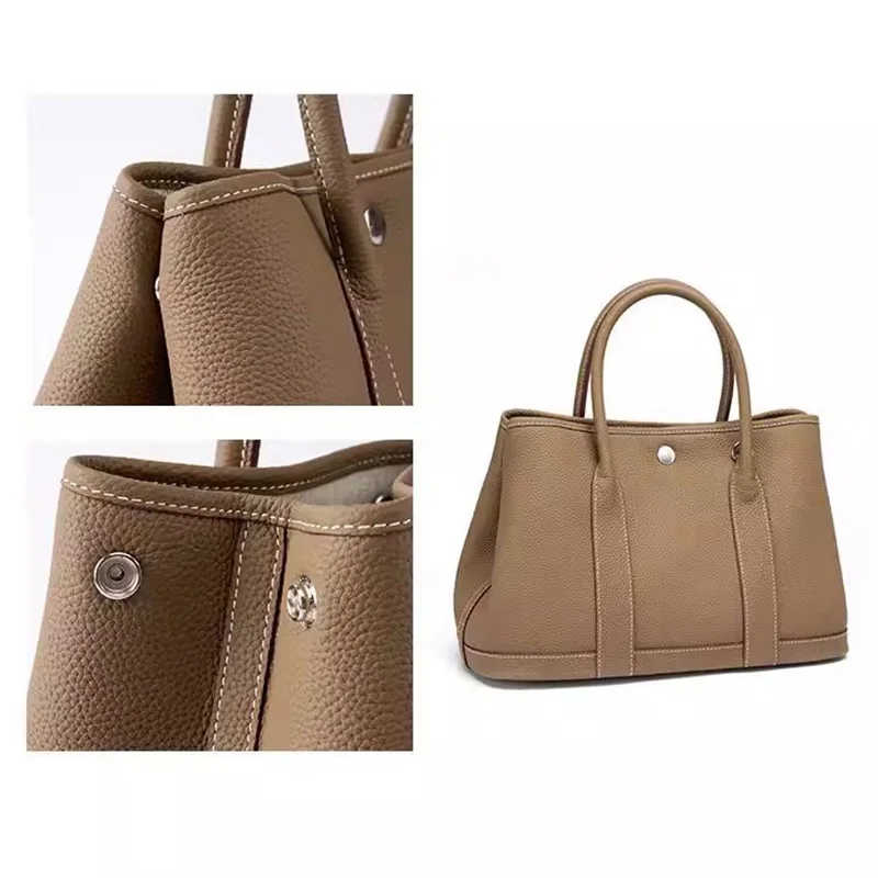 Fotografia 4: Bolsas femininas de couro sacola para compras bolsa de mão fashion