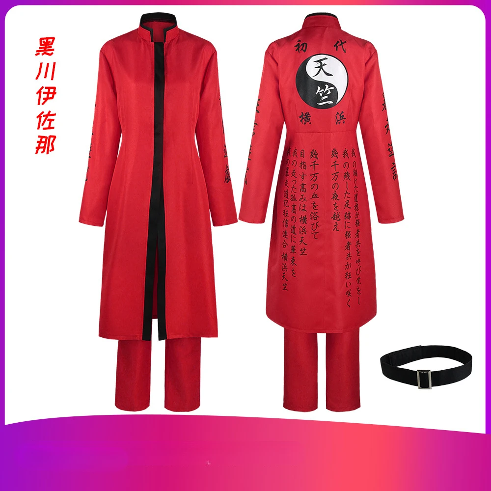 أنيمي طوكيو المنتقمون تأثيري كوروكاوا إيزانا تأثيري ريندو هايتاني زي أحمر أسود موحدة هالوين كرنفال ملابس للحفلات