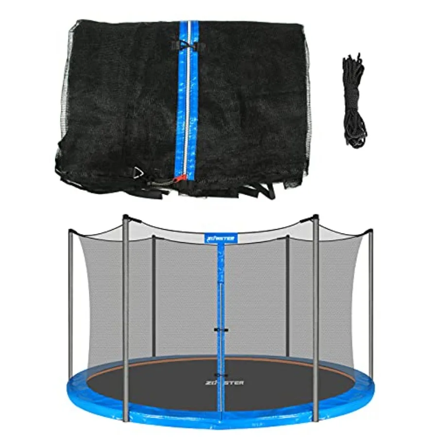 

Trampoline Replacement Safety Enclosure Net for 6 Straight Poles Round Frame Trampolines Breathable and Weather-Resistant Net w
