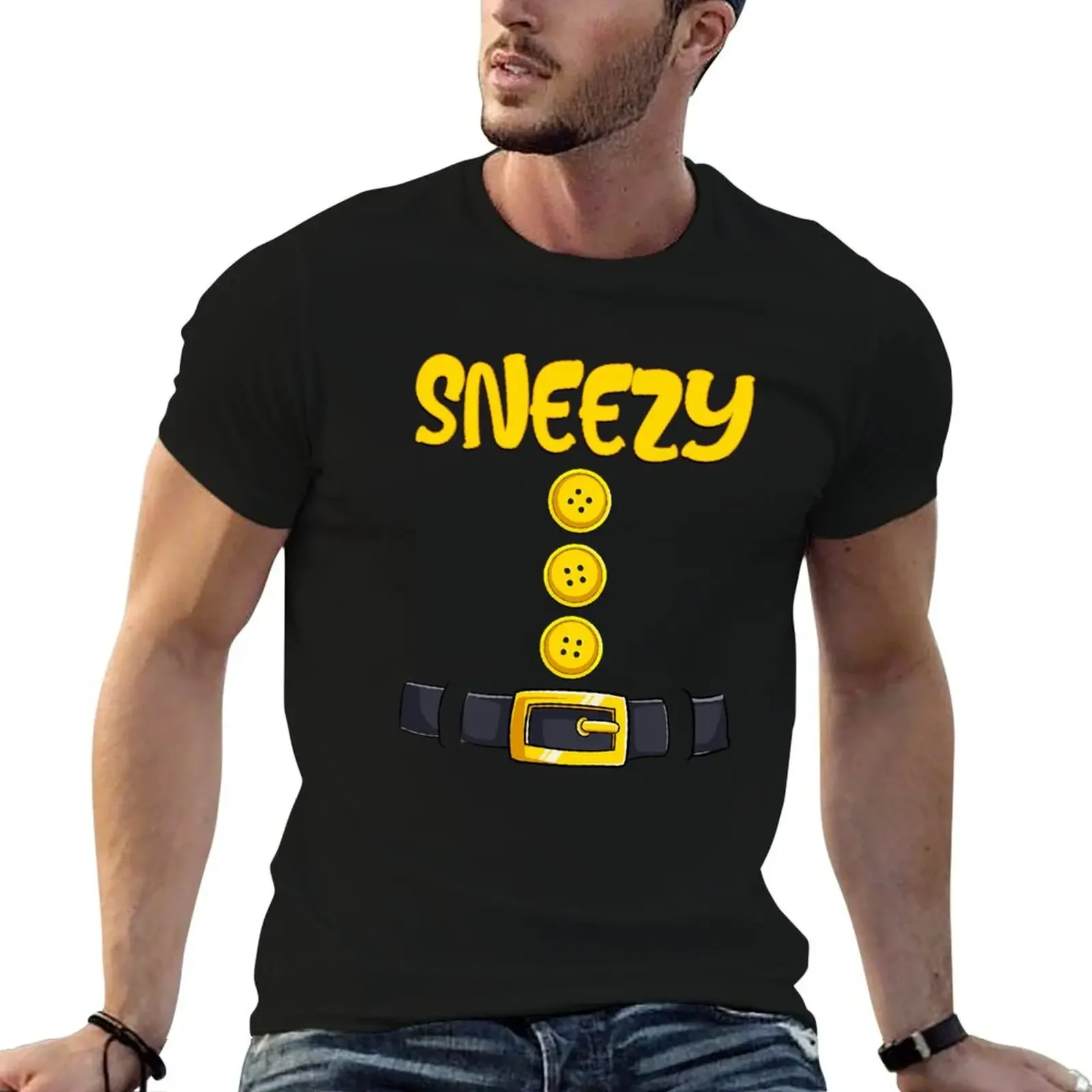 

Sneezy Halloween Dwarf Costume Color Matching T-Shirt Aesthetic clothing graphic t shirt vintage mens big and tall t shirts