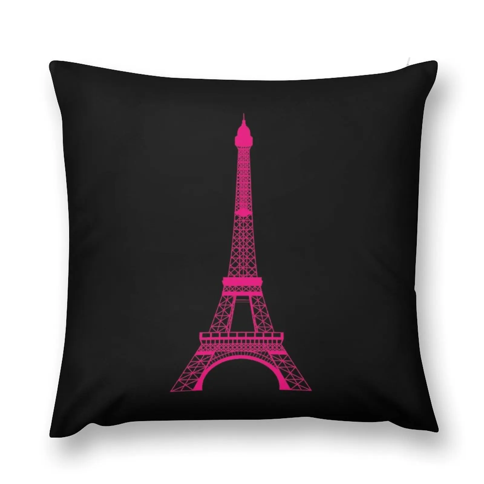 

Hot Pink Eiffel Tower Throw Pillow luxury sofa pillows covers for pillows Anime Pillow Decor pillow