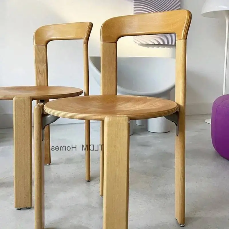 Sillas de estudio y sala de estar, silla de madera cómoda, silla moderna de lujo, silla de trabajo, silla de comedor familiar