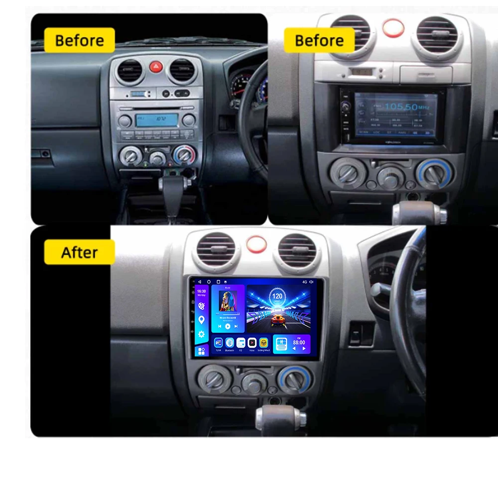 JUSTNAVI Android 10 Car Radio For Isuzu D-Max DMAX For Chevrolet Colorado 2007 2008 2009 2010 2011 GPS Navigation No DVD Player