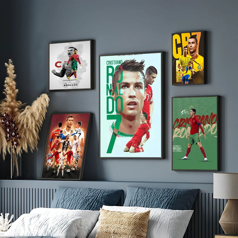 C-Cristiano R-Ronaldo CR7  Self-adhesive Art Poster Whitepaper Prints Posters Artwork Home Decor