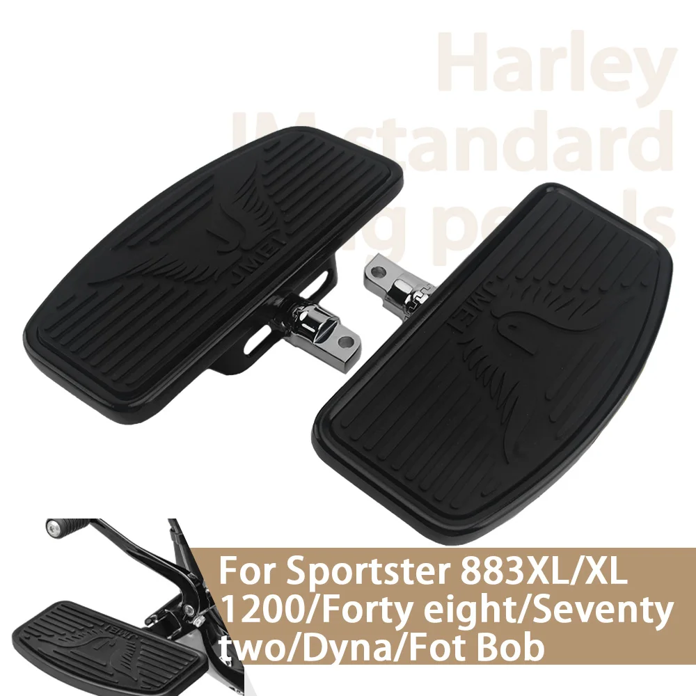 

For Harley Sportster Touring Street Electra Glide Rear Passenger Floorboard Adjustable Mount-Style Footpeg Motorcycle Footrests