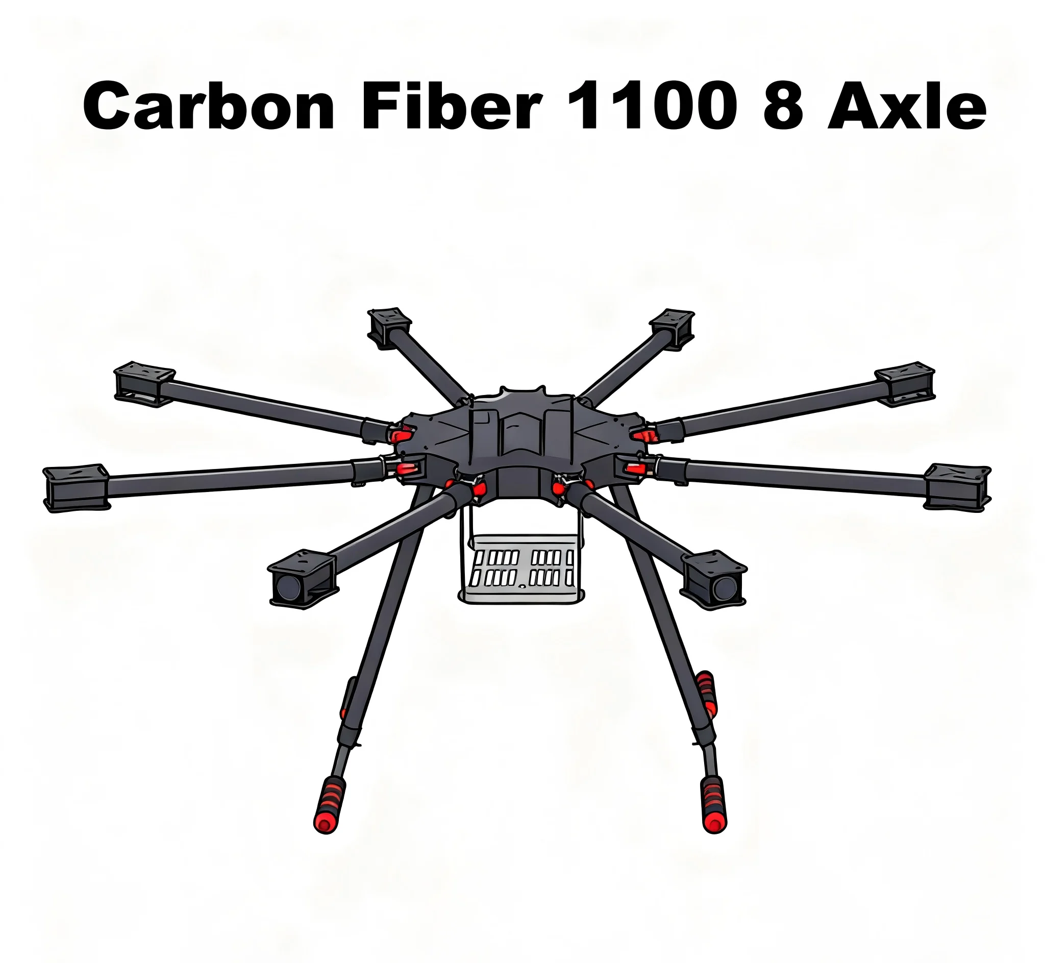 

AN LX1100 Полностью углеродное волокно PX4 Pixhawk PRO Двойной контроллер полета M8N 1100 мм Окта-роторная рама BLHELI 40A ESC Набор двигателей D4114