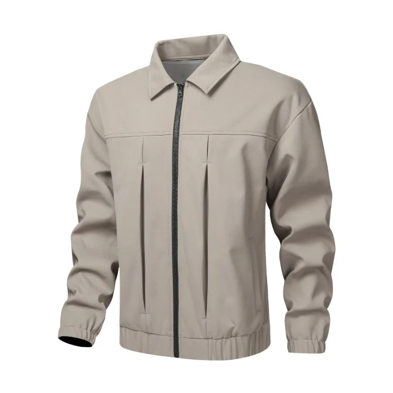 

Мужской однотонный повседневный спортивный универсальный кардиган с лацканами, модная толстовка с длинными рукавами, куртка, топ