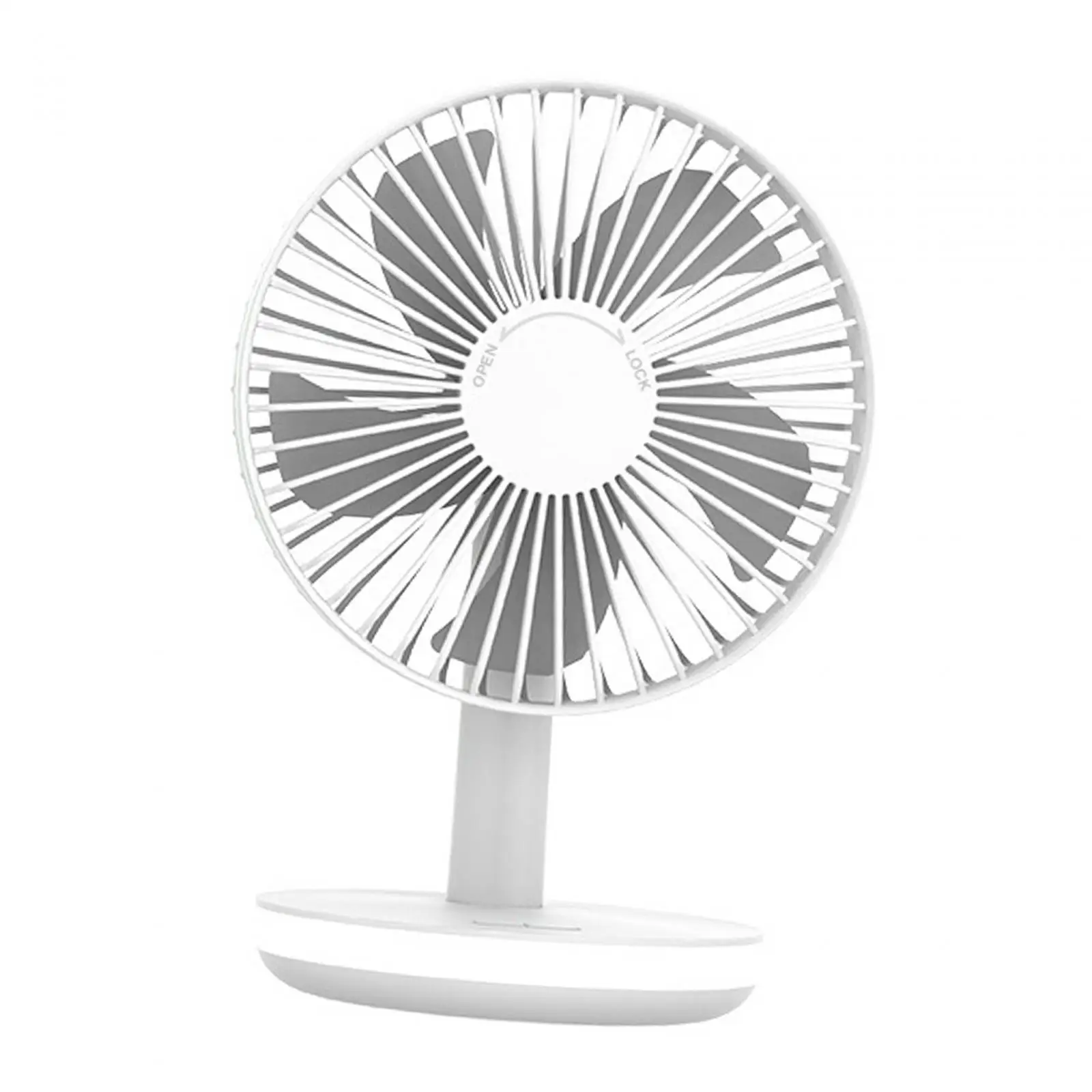 Table Fan Personal Fan with Night Lamp Portable for Basements Lightweight