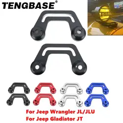 1 Pair Light Mounting Brackets For Auxiliary Lights Compatible with 2018-2023 Jeep Wrangler JL/JLU For 2020-2023 Gladiator JT