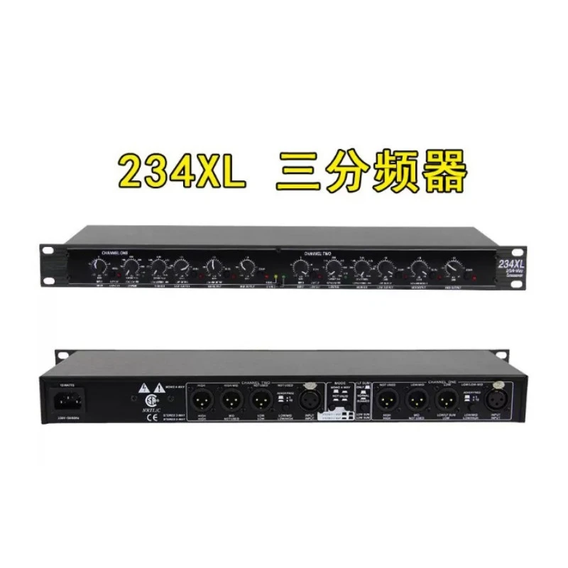 223XL 234XL 2/3/4-Way Professional Crossover, Rackmount Unit for PA System