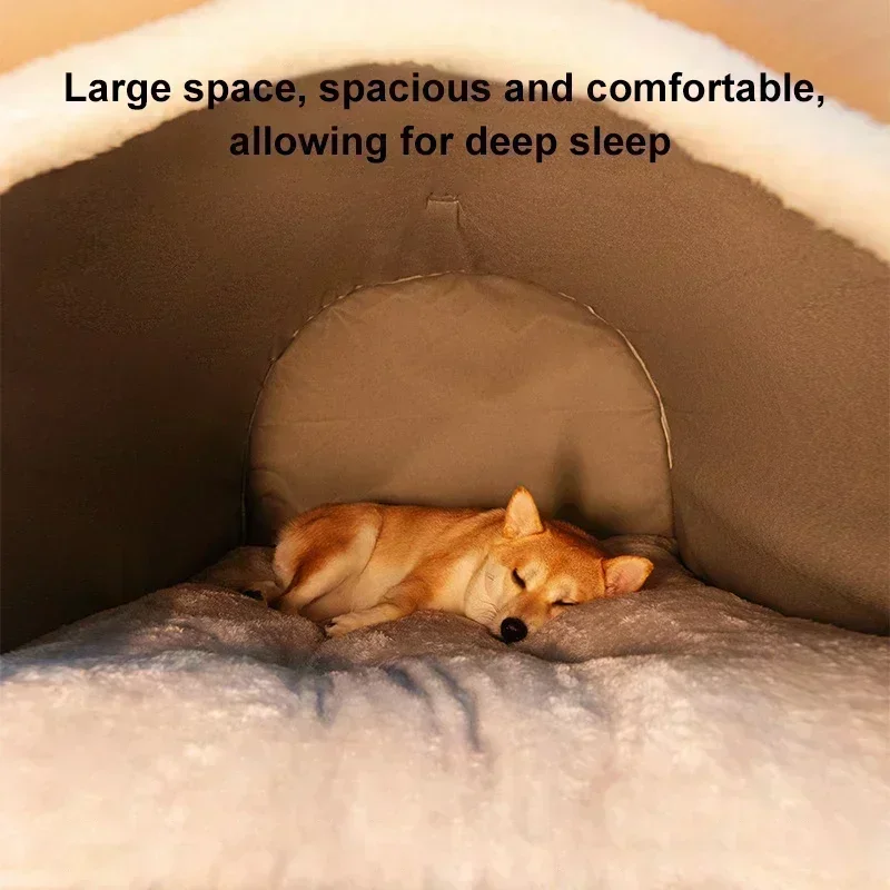Detachable Washable Large Dog Kennel, Warm in Winter, Dog House,/Bed in All Seasons, Large Dog House, Pet Sleeping Supplies