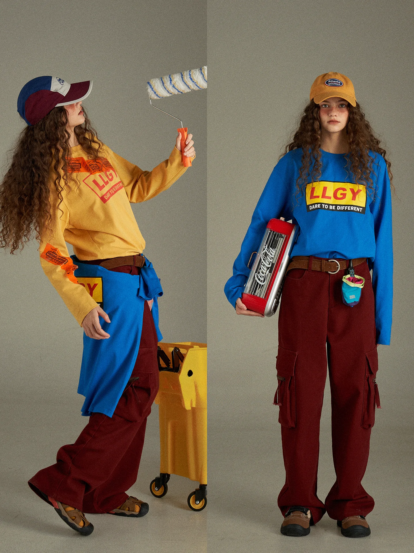 

Luluay Ретро оригинальная длинная футболка с буквенным принтом, женская ранняя осень, повседневный универсальный круглый топ для поездок на работу