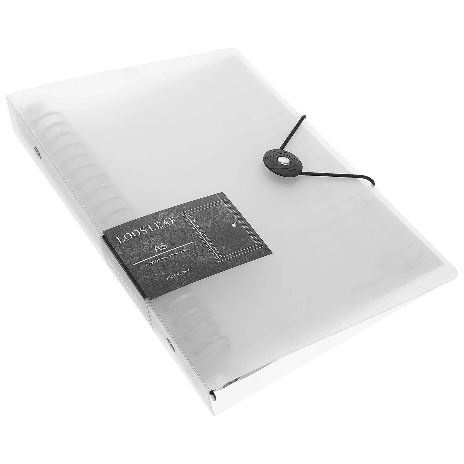 Refillable Notepad 360 Degree Binder White Paper Planner Writing Notebook for Students Office Travel Sketch Gifts