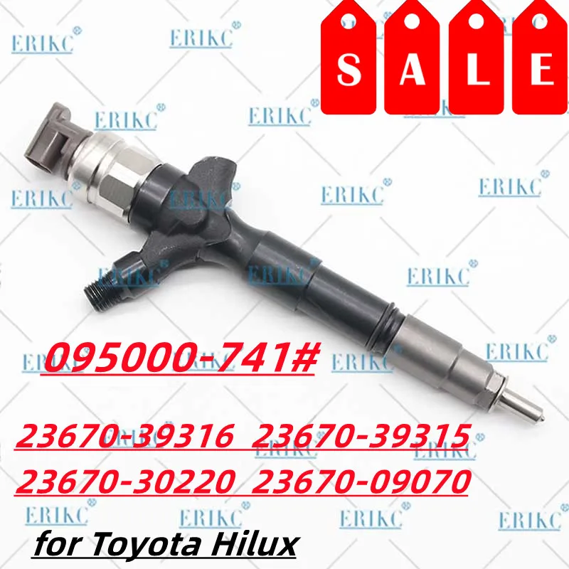 

ERIKC 095000-741# 095000-7410 Common Rail Injector OEM 23670-39316 23670-39315 FOR 23670-30220 23670-09070 Toyota Hilux