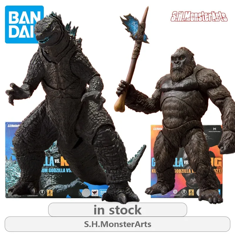 

Оригинальная стандартная версия BANDAI серии S.H.MonsterArts Godzilla (2021) и King Kong (2021), подвижная модель готового продукта
