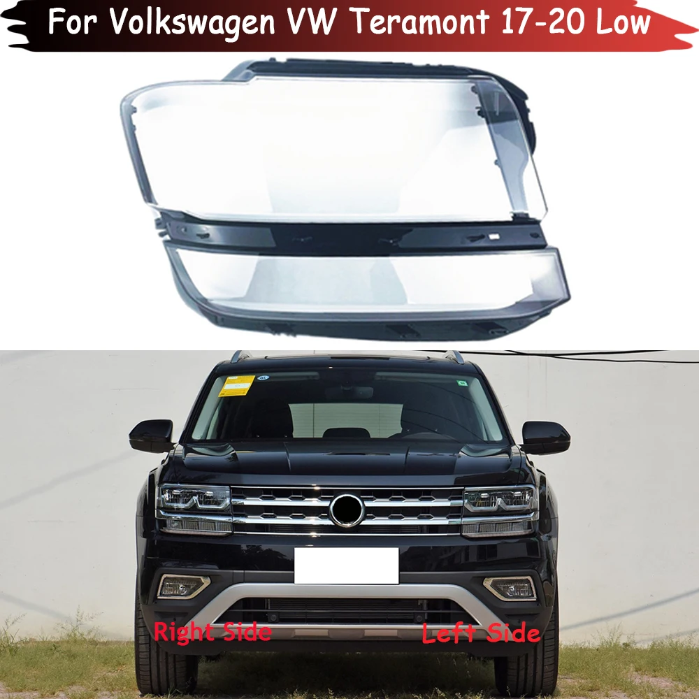 For Volkswagen VW Teramont 2017 2018 2019 2020 Headlamp Transparent Cover Lampshade Headlight Shell Lens Plexiglass