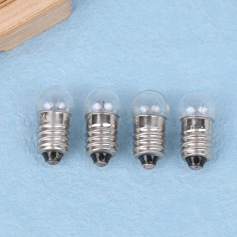 Miniatura Redonda Pequeno Canhão de Luz para Estudantes, Experimento de Física, Lanterna, Pequenas Lâmpadas, Miçangas Substituir, 1.5V, 3.8V, 25Pcs