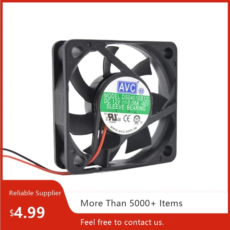 For AVC Quiet 4010 Fan 12V 0.08A 40x40x10mm Heatsink Cooler Graphics Card Northbridge Southbridge HTPC Industrial Cooling Fan