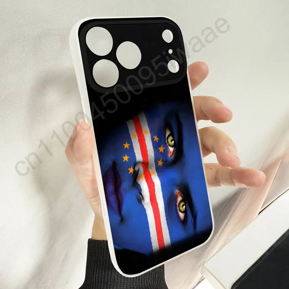 أفريقيا كيب فيردي جواز السفر العلم جراب هاتف آيفون 12,16,11,14,13,17,15,Plus,E,Pro,Max,Air,Mini Magsafe المغناطيسي متجمد #3