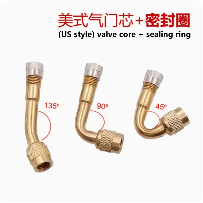 

Car Motorcycle Electric Vehicle Tire Extension Rod Elbow Extension Valve Car 45 Degrees/90 Degrees/135 Degrees