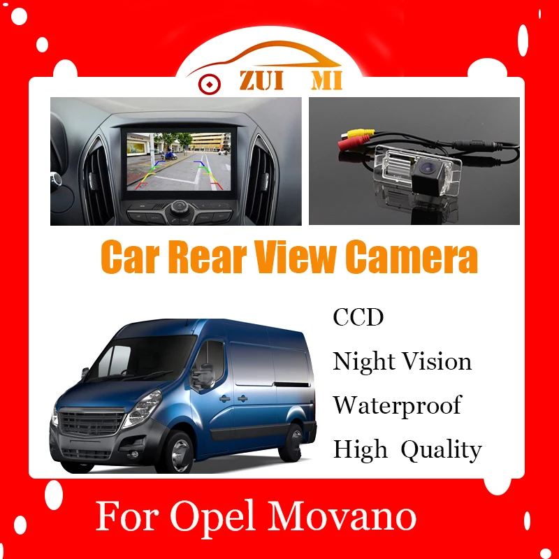 Car Reverse Rear View Camera For Opel Movano 2010~2016 CCD Full HD Night Vision Backup Parking Camera